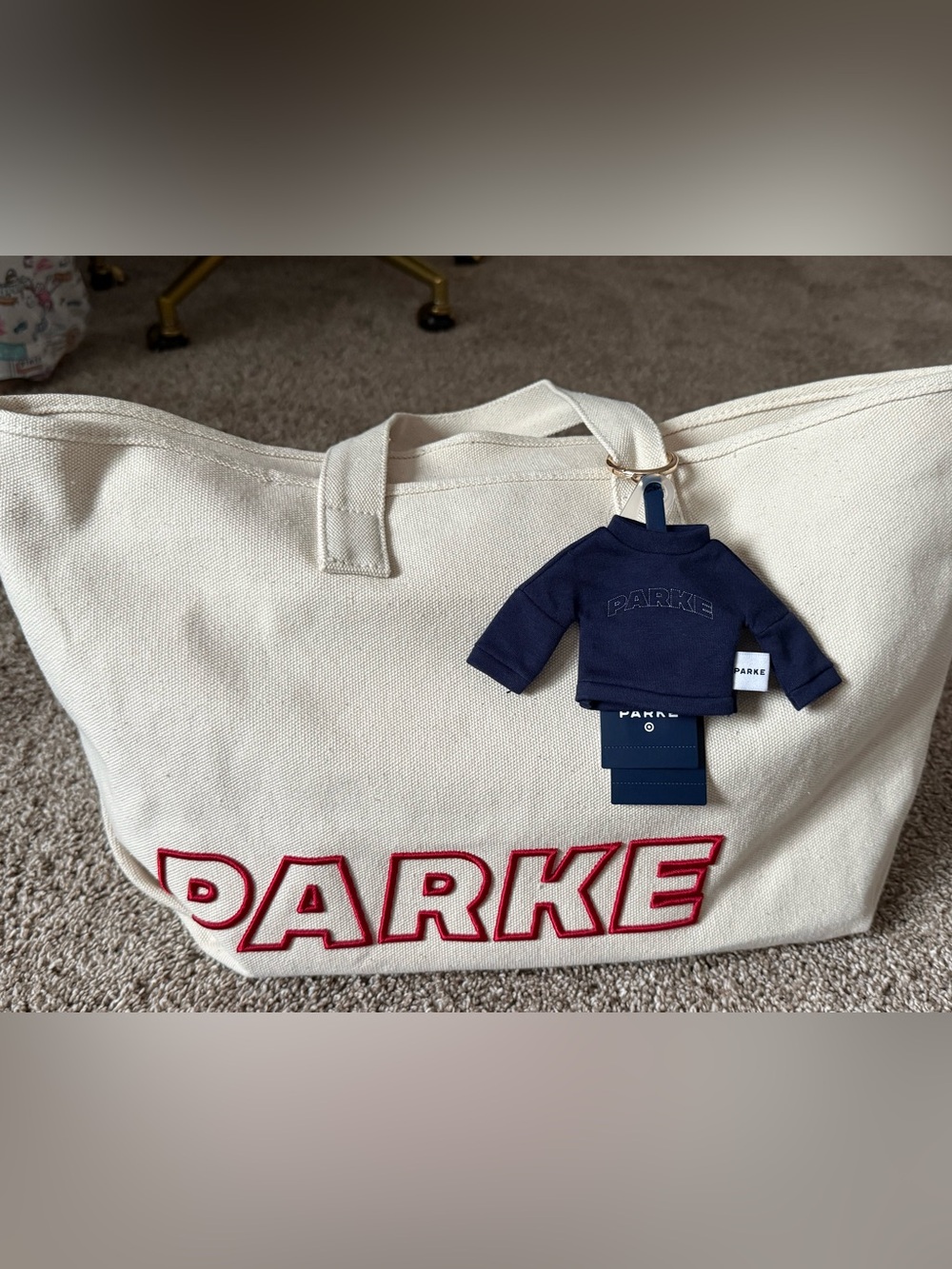 Parke x target full size tote with key chain